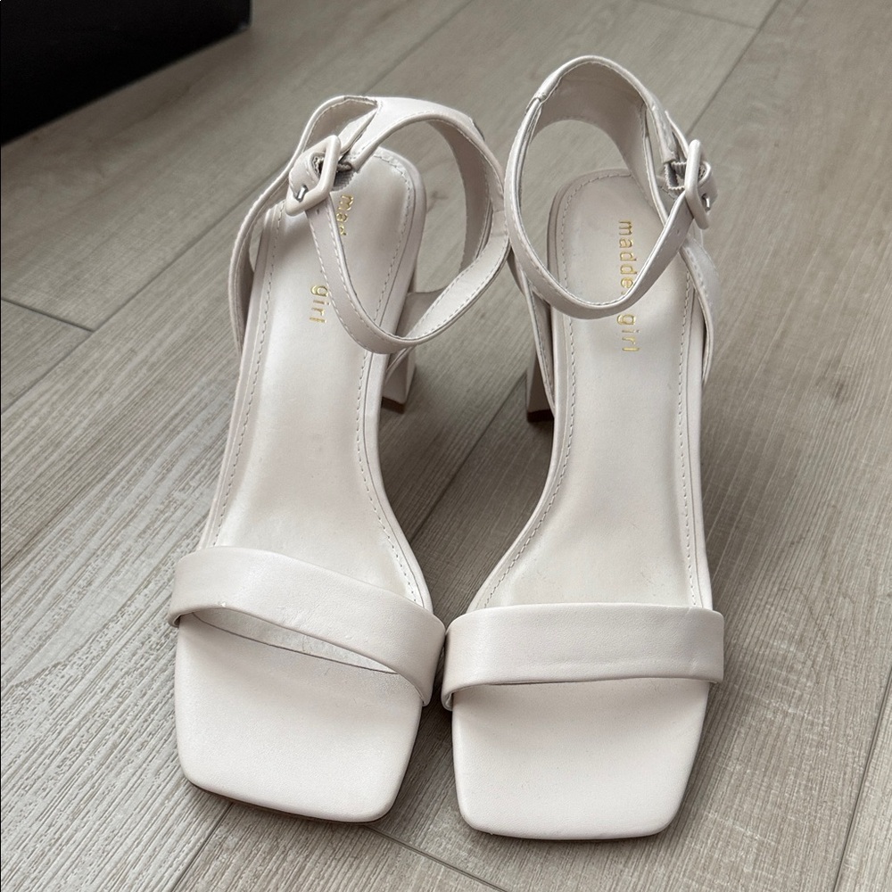 Madden Girl Elegant Cream Heels